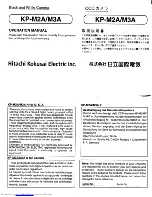 Hitachi KP-M2A Operation Manual preview