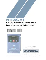Hitachi L100 Series Instruction Manual preview