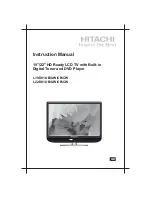 Preview for 1 page of Hitachi L19D01CB Instruction Manual