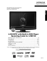 Hitachi L19D103 Operating Manual preview