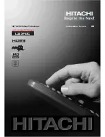 Preview for 1 page of Hitachi L22DP03C Instructions For Use Manual