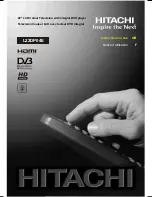 Preview for 1 page of Hitachi L22DP04E Instructions For Use Manual