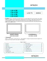 Hitachi L26-H03B Service Manual предпросмотр