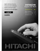 Preview for 1 page of Hitachi L26H01E Instructions For Use Manual