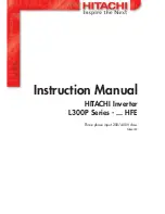 Preview for 1 page of Hitachi L300P-1100H Instruction Manual