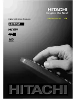 Предварительный просмотр 1 страницы Hitachi L32H01UA Instructions For Use Manual