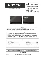 Предварительный просмотр 1 страницы Hitachi L32R200 Service Manual