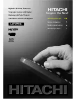 Preview for 1 page of Hitachi L37VP01E Instructions For Use Manual