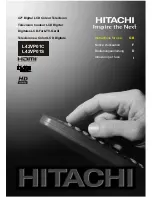 Preview for 1 page of Hitachi L42VP01C Instructions For Use Manual