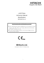 Hitachi L43K Instruction Manual preview