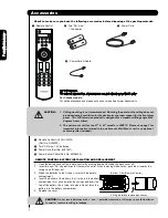 Preview for 4 page of Hitachi L47S601 - LCD Direct View TV Operating Manual