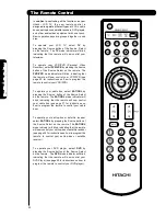 Preview for 22 page of Hitachi L47S601 - LCD Direct View TV Operating Manual