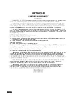 Preview for 28 page of Hitachi LE29H306 Owner'S Manual