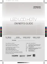 Preview for 1 page of Hitachi LE29H307 (Spanish) Owner'S Manual