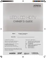 Preview for 1 page of Hitachi LE32A519 Owner'S Manual