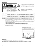 Предварительный просмотр 2 страницы Hitachi LE32H405 Owner'S Manual