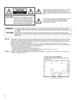 Preview for 2 page of Hitachi LE40H405 Owner'S Manual