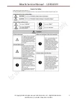 Preview for 4 page of Hitachi LE43A509 Service Manual