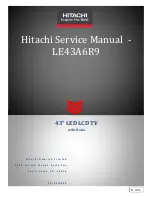Hitachi LE43A6R9 Service Manual preview
