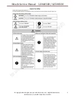 Preview for 4 page of Hitachi LE46H508 Service Manual