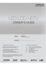 Hitachi LE48M4S9 Owner'S Manual preview