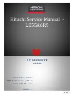 Preview for 1 page of Hitachi LE55A6R9 Service Manual