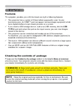 Preview for 3 page of Hitachi LP-EU5002 User Manual