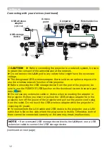 Preview for 12 page of Hitachi LP-EU5002 User Manual