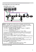 Preview for 13 page of Hitachi LP-EU5002 User Manual