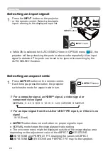 Preview for 24 page of Hitachi LP-EU5002 User Manual