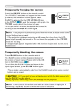 Preview for 32 page of Hitachi LP-EU5002 User Manual