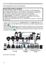 Preview for 12 page of Hitachi LP-TW3001 User Manual