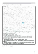 Preview for 13 page of Hitachi LP-TW3001 User Manual