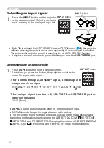 Preview for 28 page of Hitachi LP-TW3001 User Manual