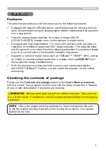 Preview for 3 page of Hitachi LP-WU3500 User Manual