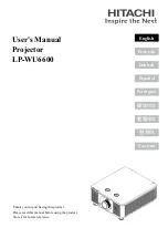 Предварительный просмотр 1 страницы Hitachi LP-WU6600 User Manual