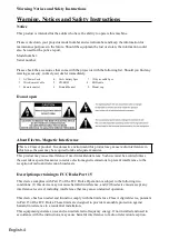 Предварительный просмотр 4 страницы Hitachi LP-WU6600 User Manual