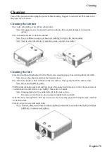 Предварительный просмотр 75 страницы Hitachi LP-WU6600 User Manual