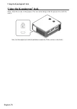 Предварительный просмотр 76 страницы Hitachi LP-WU6600 User Manual