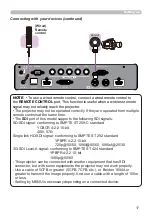 Предварительный просмотр 17 страницы Hitachi LP-WU9100B User Manual