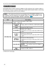 Предварительный просмотр 62 страницы Hitachi LP-WU9100B User Manual