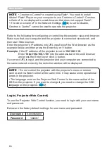 Предварительный просмотр 66 страницы Hitachi LP-WU9100B User Manual