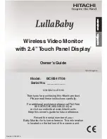 Hitachi LULLABABY BCM241T08 Owner'S Manual preview