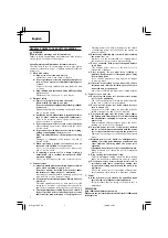 Предварительный просмотр 8 страницы Hitachi M 12SE Handling Instructions Manual