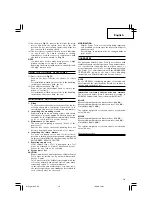 Предварительный просмотр 11 страницы Hitachi M 12SE Handling Instructions Manual