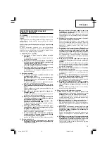 Preview for 17 page of Hitachi M 12SE Handling Instructions Manual