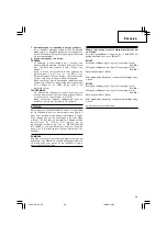 Preview for 21 page of Hitachi M 12SE Handling Instructions Manual