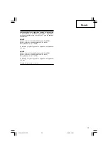 Preview for 31 page of Hitachi M 12SE Handling Instructions Manual