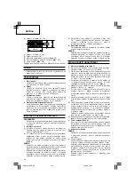 Preview for 34 page of Hitachi M 12SE Handling Instructions Manual