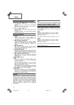 Preview for 40 page of Hitachi M 12SE Handling Instructions Manual